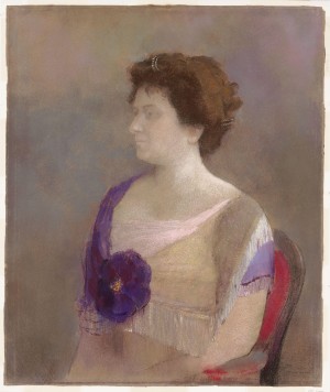 Woman with Flower Corsage
